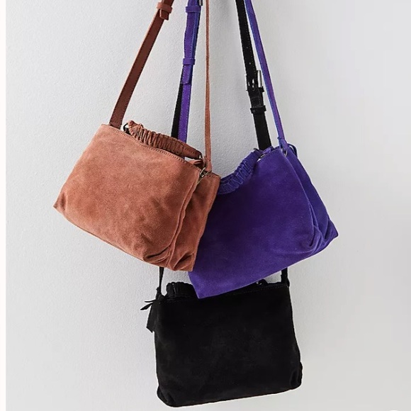 Free People -Cody Suede Crossbody-New with Tags - Picture 2 of 5